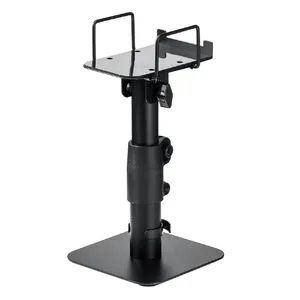 100-SPSTN04 スピーカースタンド 小型 卓上 据え置き 高さ25?34.5cm 角度調整可能 天板13.5×9cm 耐荷重5kg