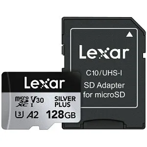 Lexar｜レキサー Lexar microSDXCカード 128GB Professional SILVER PLUSシリーズ V30 UHS-I U3 A2 LMSSIPL128G-BNANJ LMSSIPL128G-BNANJ [Class10 /128GB] 【代金引換配送不可】