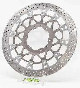 SUNSTAR サンスター WORKS EXPAND [ワークスエキスパンド] フロントディスクローター CBR929RR CBR954RR Fire Blade HONDA ホンダ ブレーキディスクローター ブレーキ 右用 / ピンカラー：シルバー / フローテ