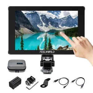 FEELWORLDF7PLUS7インチ超高輝度1200nitタッチ撮影3DLUT波形フィールドモニター1920x1200ipsフルhdパネルHDMI2.0入出力F970外付け給電キット