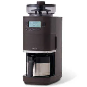 SIROCA コーン式全自動コーヒーメーカー カフェばこ PRO ［全自動 / ミル付き］ ダークブラウン SC-C281TD