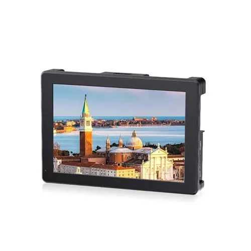 Acogedor 7インチカメラモニター、2000nit高輝度タッチスクリーンフィールドディスプレイ、3G-SDI 4K HDMIアルミニウムビデオアシスト、3D LUT HDR搭載、DSLR映画制作向け