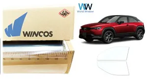 リンテック 透明遮熱フィルム WINCOS IR-90HD マツダ MX-30 (DREJ3P/DREJ3R/DRH3P/DRH3R/DR8V3P/DR8V3R) カット済みカーフィルム フロントドア セット クリアフィルム カットフィルム