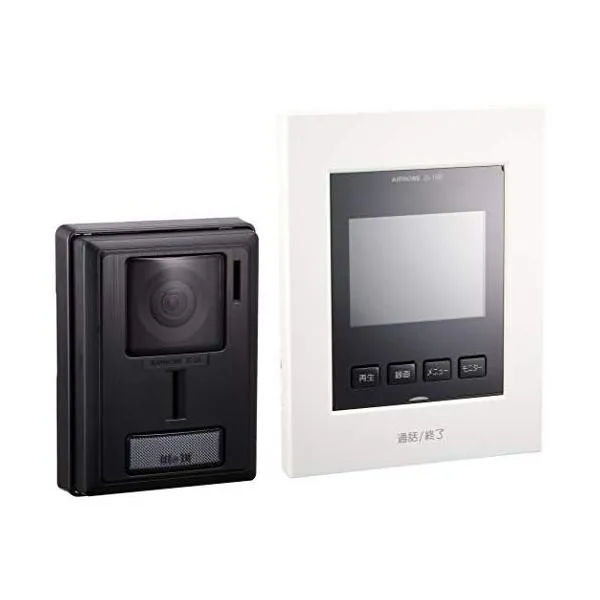 アイホン インターホン ドアホン テレビドアホン カメラ付き玄関子機 モニター付き親機 わかりやすい画面表示 カメラレンズ調整可能 JS-12E