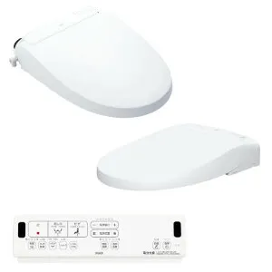 シャワートイレ New PASSO スフルオート(アメージュ便器用) 固定強化ボルト・便フタなし 幅413×奥行541×高さ104mm ピュアホワイト CW-EA22AQC-CK/BW1 1点