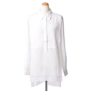 ブラックデニム (blkdnm) シャツ シルクコットン ホワイト wsc13601100 2015AW レディース秋冬新作 送料無料 【正規取扱】