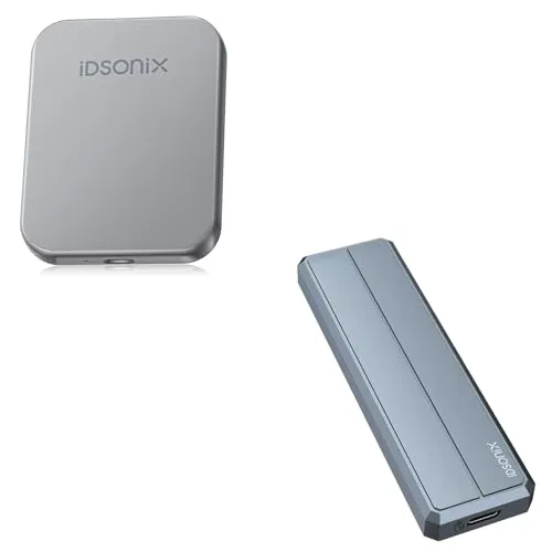 iDsonix 2TB 外付けSSD、M.2 NGFF SSDケース、ハードドライブエンクロージャ、最大2000MB/秒のポータブルSSD、USB 3.2 Gen 2、最大6G NGFF SSD、USB C 3.1