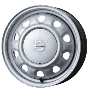 [ホイールのみ単品4本セット] TOPY シュヴァルツMV PCDマルチ MV8A 14インチ×5.5J PCD：100/114.3 穴数：8 インセット：38.5 シルバー (S) トピー スチールホイール