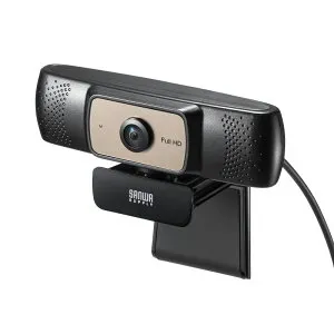 【最大1,000円オフクーポン発行中】耐高温WEBカメラ 超広角タイプ フルHD 3mロングケーブル 三脚取り付け可能 工場 製造現場 車中 CMS-V70BK サンワサプライ