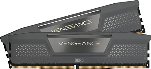 CORSAIR DDR5-5600MHz デスクトップPC用メモリ VENGEANCE DDR5シリーズ (PC5-44800) AMD EXPO Intel XMPメモリキット 32GB ブラック グレー [16GB×2枚] CMK32GX5M2B560