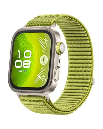 HUAWEI WATCH FIT 4 Pro スマートウォッチ 薄型軽量 ゴルフ機能 アウトドアに適した気圧計と測位システム 1.82インチ3000nitsディスプレイ サファイアガラス チタン合金ベゼル 10日間ロングバッテリー iOS/Android対