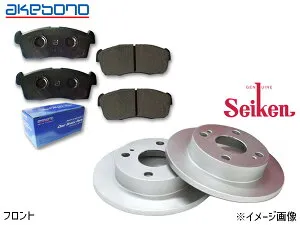 【4/24 20時～エントリーでP5倍★26日まで】スクラム DG63T 車台～380000 フロント アケボノ ブレーキパッド AN-610K セイケン ディスクローター 510-70002 2枚セット