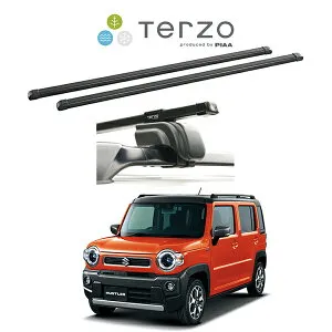 『車種別セット』Terzo テルッツオ ベースキャリア スクエアバー スズキ ハスラー SUZUKI HASTLER MR52S ルーフレール付車 キャリアラック ルーフラック