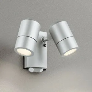 OG264090LR オーデリック エクステリア スポットライト 人感センサー付 白熱灯器具50W×2灯相当 電球色 防雨型 マットシルバー