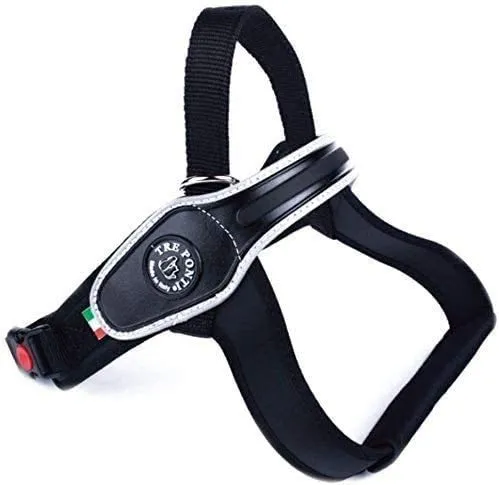 Tre Ponti トレポンティー Primo プリモ 犬用 ハーネス 大型犬 イタリア製 (XXLサイズ, ブラック)