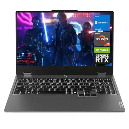 Lenovo (レノボ) LOQ 15 15ARP9 RTX 4060 ゲーミングノートパソコン、15.6インチ FHD 144Hz、AMD Ryzen 7 7435HS、NVIDIA RTX 4060、32GB DDR5 RAM、1TB SSD、バックラ