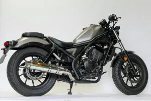 【国内メーカー Realize】 ホンダ レブル250 ( 2BK-MC49 ) Realize 製 アリア スリップオン マフラー ステンレス サイレンサー スラッシュエンド (Type S) 2017年～2020年 説明書付 HONDA MC49 Rebel レブル250 バ