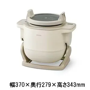 アイリスオーヤマ 自動かくはん式調理機 CHEF DRUM アイボリー [簡単料理 炒める 揚げる 焼く 煮る 無水 ゆでる 発酵 低温 スロー調理 蒸し 温め直し] DAC-IB2-C