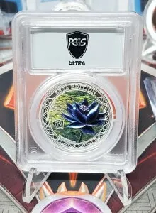 PCGS PF70DCAM (ウルトララベル) - 1オンス 2024 マジック：ザ・ギャザリング ベータ版 ブラックロータス