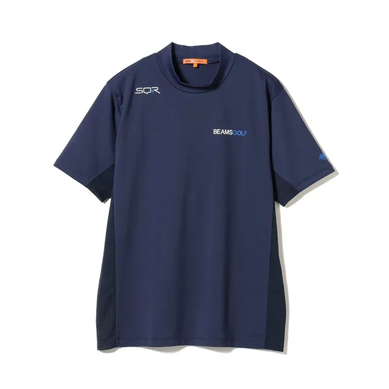 [2026年春夏モデル] ビームスゴルフ BEAMS GOLF ORANGE LABEL ORANGE LABEL USシリーズ SQR ストレッチ モックネックシャツ ネイビー 79 メンズ