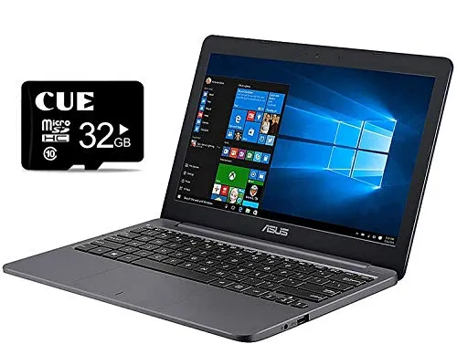 ASUS VivoBook L203NA ノートパソコン、11.6インチHDディスプレイ、Intel Celeron N3350プロセッサー、4GB RAM、64GBストレージ、USB-C、Windows 10 Home、Sモード、最大10時間のバッテリー