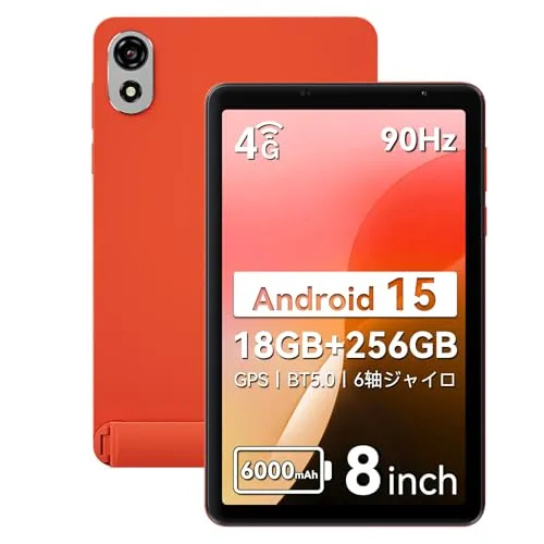 【三年保証 8インチ 90Hz sim対応 LTEモデル】Blackview ZENO1 android15 タブレット 18GB+256GB+2TB TF拡張 6000mAh T615 8コアCPU 5MP/8MP GPS+6軸ジャイロ+無線投影+GMS