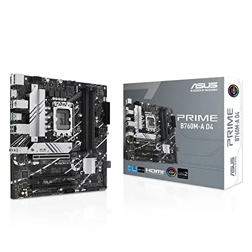 ASUS PRIME B760M-A D4 intel 第14・13・12世代 CPU対応 LGA1700 B760 搭載 DDR4 mATX マザーボード/国内正規代理店品