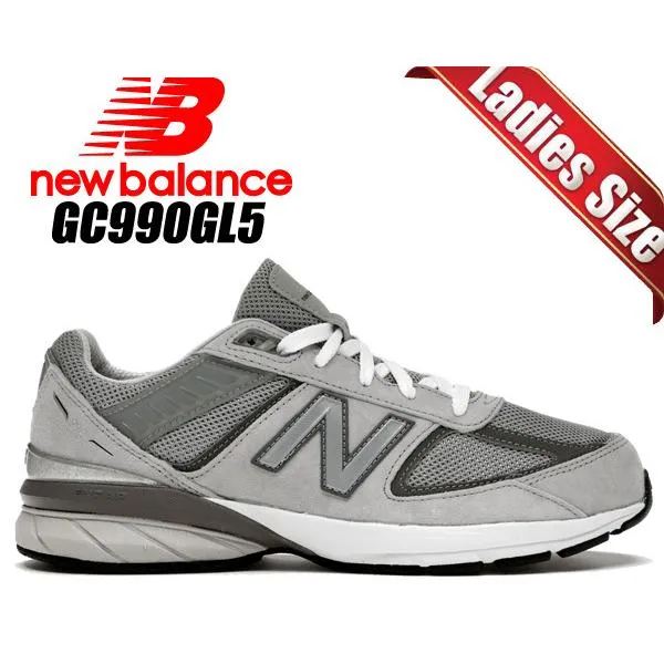 ニューバランス GC990 V5 NEW BALANCE GC990GL5 GREY グレー スニーカー レディース ガールズ KIDS キッズ MEDIUM ミディアム 990 GRAY