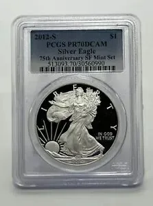 2012-S アメリカン シルバー イーグル 75 周年SF ミントセット PR70DCAM PCGS