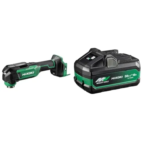 【セット買い】【Amazon.co.jp限定】 HiKOKI(ハイコーキ) 36V充電式マルチツール CV36DMA(NNN) + マルチボルト蓄電池 BSL36B18X