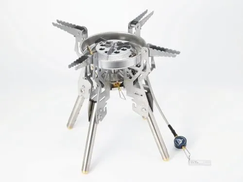 ＆MARKHOR パワーバーナー TL61-1SPS 屋外専用 折りたたみ式 収納ケース付き 高火力 4段階高さ調整機能 アウトドアバーナー