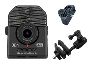【送料込】ZOOM Q2n-4K(アクションカムマウント/ACM1+マイクスタンドマウント/MSM1付) ミュージシャンのための4Kカメラ Handy Video Recorder ハンディビデオレコーダー