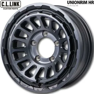 C.L.LINK/シーエルリンク【UNIONRIM HR】ユニオンリムHR 16x6.0 －5 5H/139.7 マットスモーククリア（MB/MSC）x4本