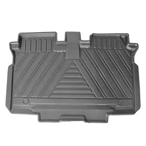 N-BOX 3D リア セカンド フロアマット N-BOXカスタム ハイブリット ホンダ NBOX JF3 JF4 内装 マジックテープ カスタム おしゃれ 一台分 後 ブラック ラバー 汚れ防止 運転席マット 助手席マット 立