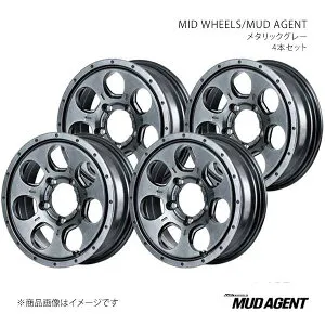 【16インチ 5H139.7 5.5J +22】アルミホイール4本セット ジムニー JB64W MID WHEELS/MUD AGENT MGR L19A6555D322010N×4