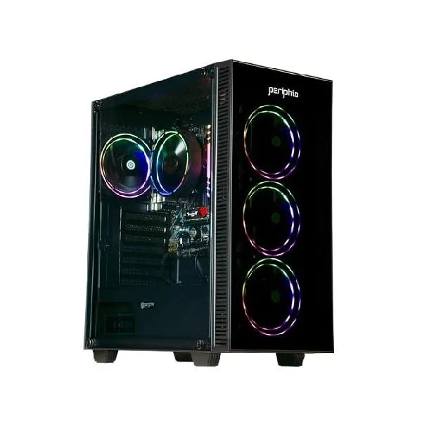 Periphio Terra 事前構築済みゲーミングPC - AMD Ryzen 7 5700G CPU (4.6GHz ターボ)、32GB DDR4 RGB RAM、Radeon Vega 8 Graphics、2TB NVMe ソリッド_並行輸入