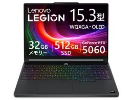Legion 5a Gen 11 Ryzen AI 9 465・32GBメモリー・512GB SSD・RTX 5060・15.3型WQXGA・OLED搭載 [1年間Legion Ultimate Support付] 83Q6CTO1WW [エクリプスブラック]