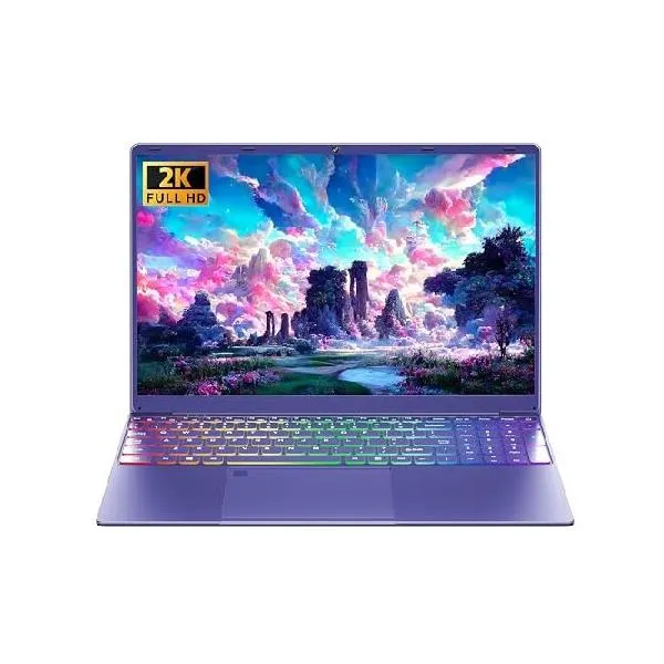 16インチ パープル ノートパソコン 12G LPDDR5 RAM 1TB NVMe SSD Alder Lake N95 CPU、2K FHD(1920 x 1200) IPS スクリーン/カラーバックライト付き KB_並行輸入