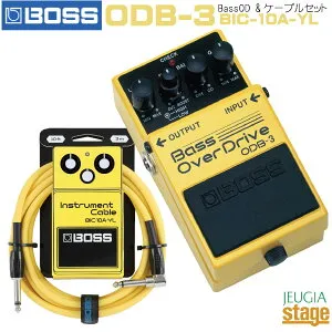 BOSS ODB-3 Bass OverDrive ベースオーバードライブ ＆ BIC-10Aケーブル ＆ 特典付きセット【Stage-Rakuten Guitar Accessory】エフェクター