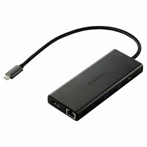 エレコム USB 10Gbps(USB3.2(Gen2))対応 ドッキングステーション 10in1 DST-100BPBK