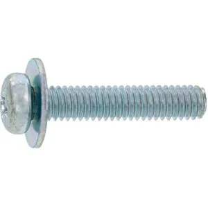 サンコーインダストリー SUNCO 組込みねじ （+）ナベP＝1（鉄（または標準）・BC（黒クロメート）） M6×10（500本入） 10-00-0001-0060-0100-10 [2520-00139617]