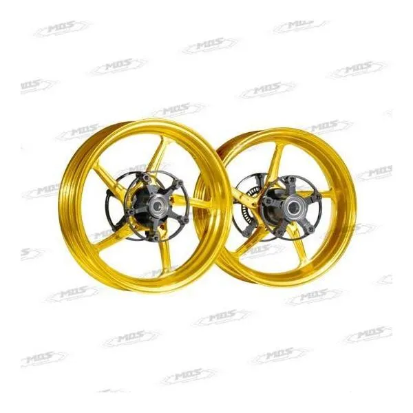 MOS モス 15-inch TF05M Forged Wheel (5-Spoke) (Front＆Rear Set) Color：Gold / ABS version TMAX530 TMAX560 YAMAHA ヤマハ ホイール ホイール関連 足回り