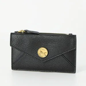 【お買い物マラソン2%OFFクーポン】クロエ CHLOE フラグメントケース グレインレザーカードスロット付きENVELOPEスモール ウォレット CH25SP538O93 001 BLACK [2026SS]