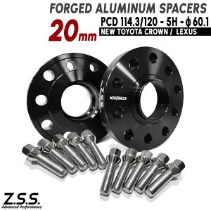 Z.S.S. AP レクサス RX AL30 (22~) RX450H 6LA-AALH16 RX500H 5AA-TALH17 20mm PCD114.3 5穴 60.1φ スペーサー 社外ホイール ボルト付き