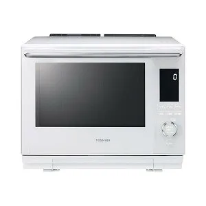 TOSHIBA(東芝) スチームオーブンレンジ 石窯ドーム ER-D3000A(W) グランホワイト 2段調理 300℃ おまかせ焼き フラットテーブル 電子レンジ 簡単操作 簡単料理 時短 お手軽メニュー 簡単お手入れ