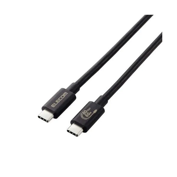 エレコム USB4 Ver2ケーブル(認証品、USB Type-C(TM) to USB Type-C(TM)) USB4-V2CC10NBK