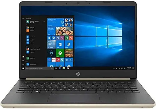 HP 14インチ ノートパソコン 2.4GHz Intel Core i3-7100U 8GB RAM 1TB SSD HDMI カードリーダー Wi-Fi Bluetooth Windows 10 Pro (ゴールド)