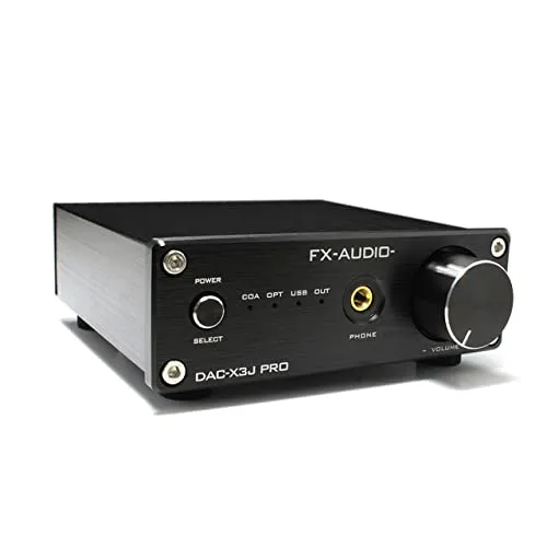 FX-AUDIO- DAC-X3J PRO[ブラック]ハイレゾDAC ES9023P USBバスパワー駆動 ハイパワーヘッドフォンアンプ 光デジタル 同軸デジタル 3系統入力