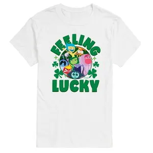 ディズニー ピクサー メンズ トップス Tシャツ グラフィック Disney / Pixar's Inside Out 2 Men's Feeling Lucky Graphic Tee White ホワイト