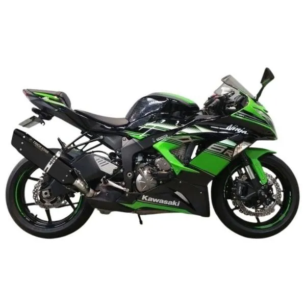 TRICKSTAR トリックスター 政府認証 スリップオンマフラー IKAZUCHI(イカヅチ) タイプ：IKAZUCHIブラックエディション ZX-6R KAWASAKI カワサキ マフラー